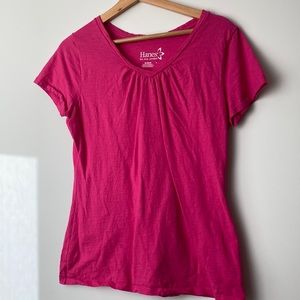 Used Dark Pink Hanes Shirt M